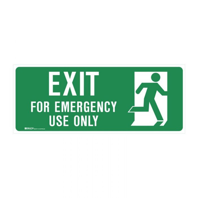 Exit For Emergency Use Only - Floor Signs