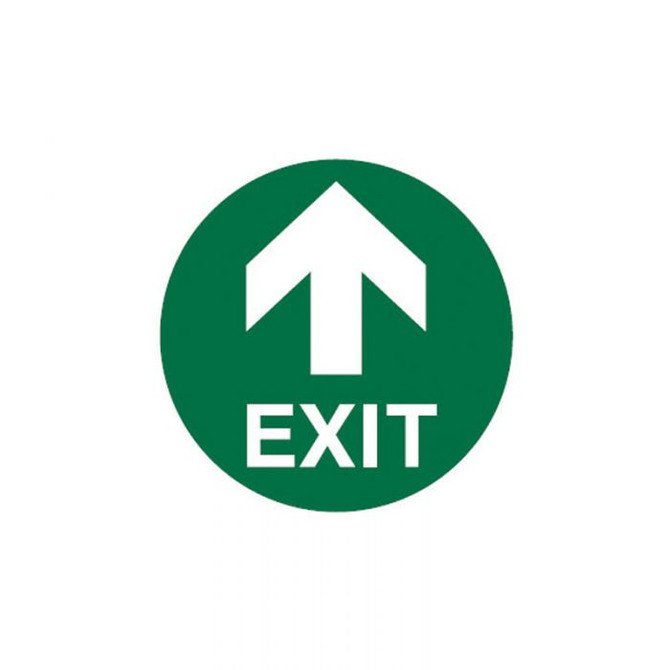 Exit with arrow - Floor Signs