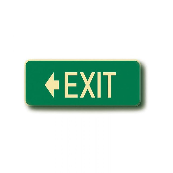 Exit With Left Arrow - Floor Signs