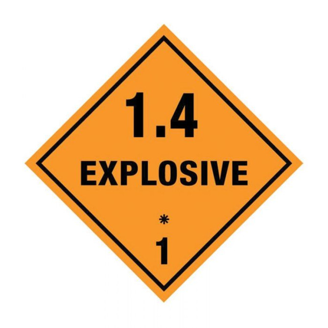 Explosive 1 - TWO ASTERISKS - Dangerous Goods Signs