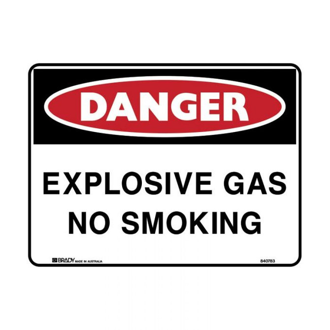 Explosive Gas No Smoking - Danger Signs