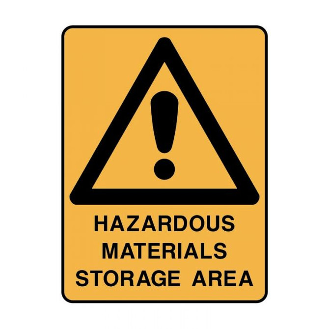 Hazardous Materials Area Authorised Personnel Only - Danger Signs