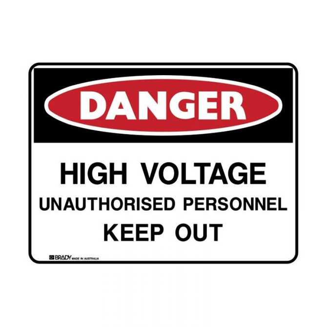 High Voltage Unauthorised Personnel Keep Out - Danger Signs