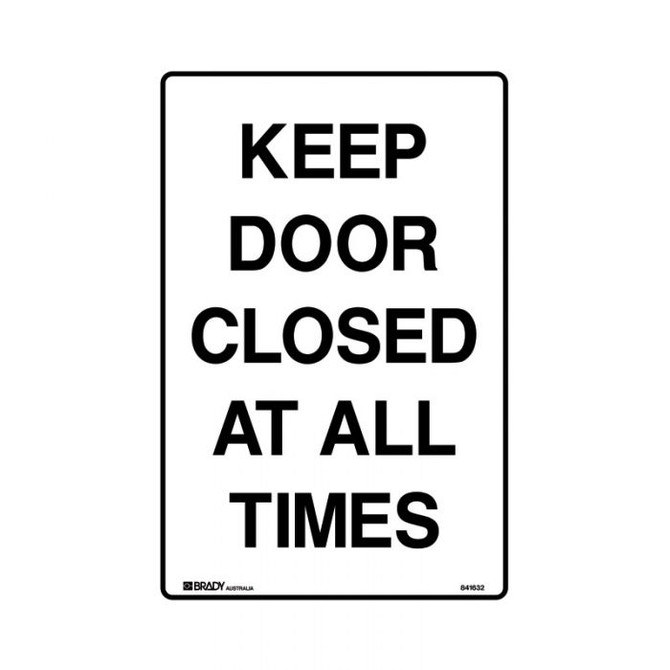 Keep Door Closed At All Times - Door Signs