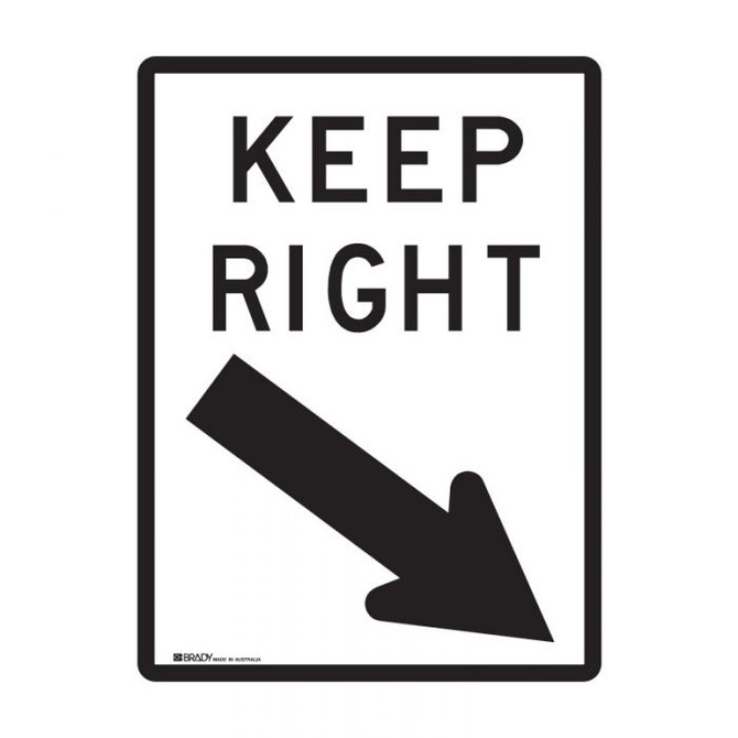 Keep Right - Road Signs