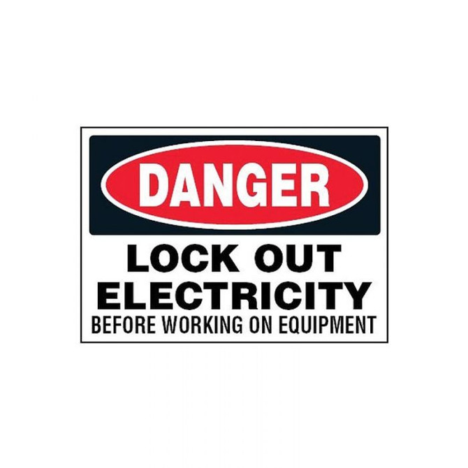 Lock Out Electricity - Danger Signs