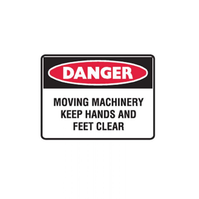 Moving Machinery Keep Hands Clear - Danger Signs - Part No. 842531