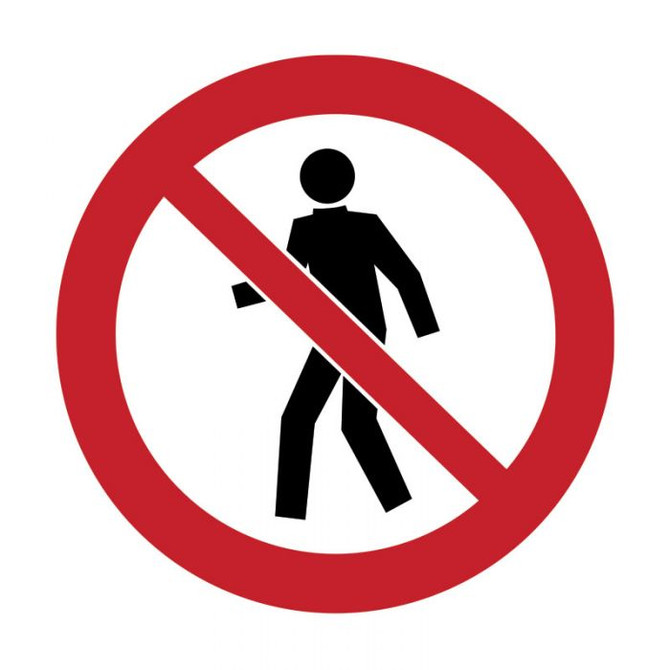 No Entry Picto - Prohibition Signs