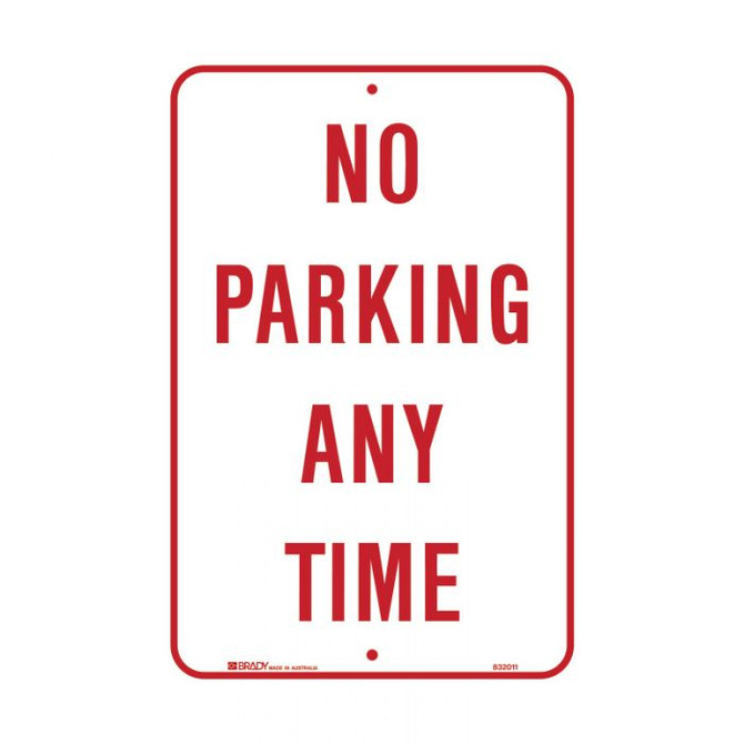 No Parking Any Time - Floor Signs