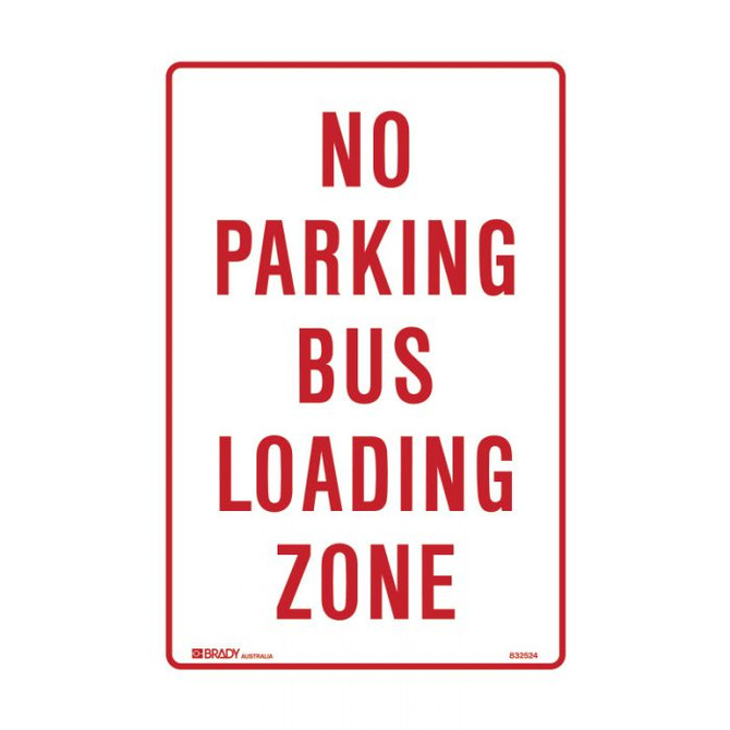 No Parking Bus Loading Zone - Parking Signs