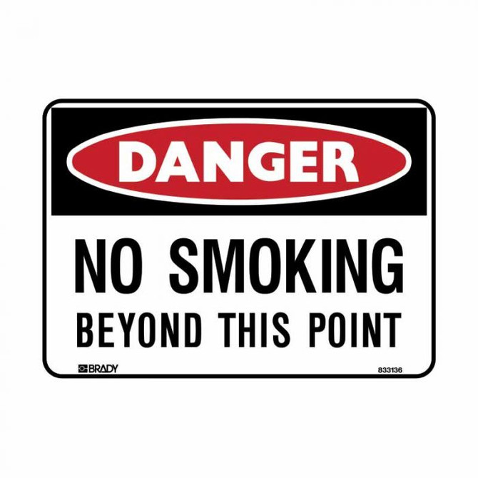 No Smoking Beyond This Point - Danger Signs