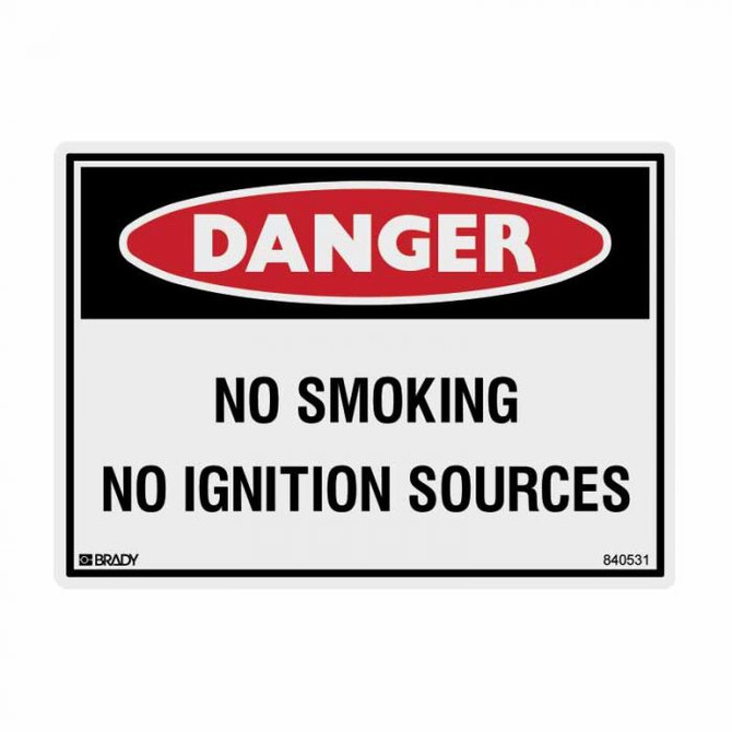 No Smoking No Ignition Sources - Danger Signs
