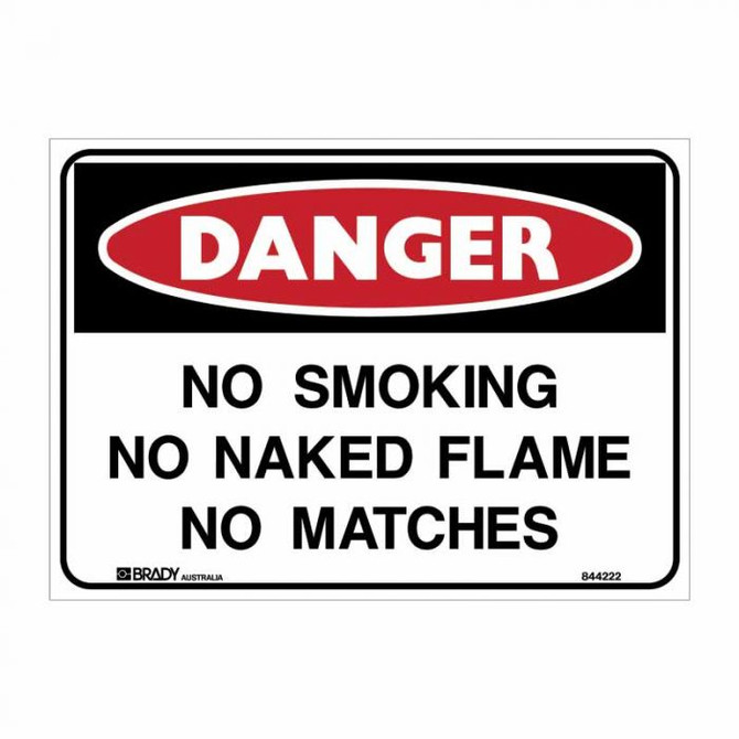 No Smoking No Naked Flames No Matches - Danger Signs