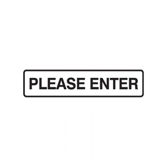 Please Enter - Door Signs - Part No. 841554