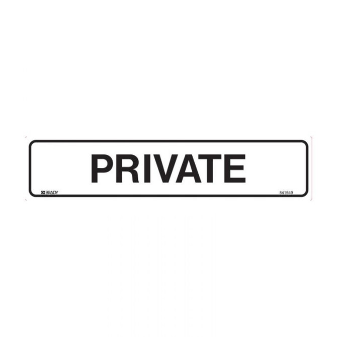 Private - Door Signs - Part No. 841549
