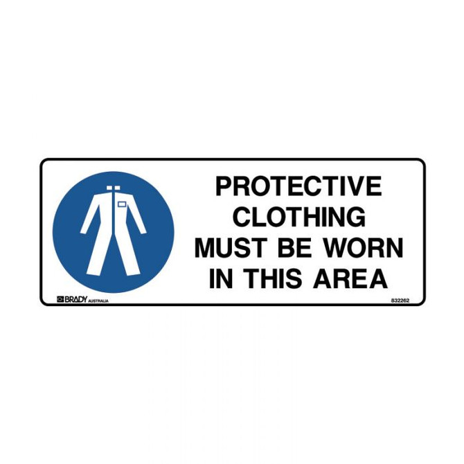 Protective Clothing Must Be Worn - Mandatory Signs