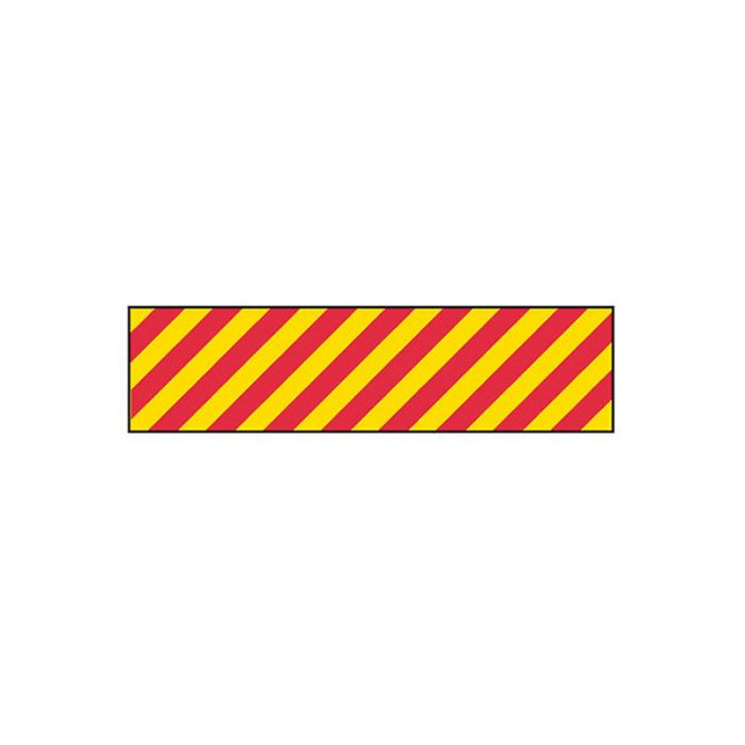 Red Yellow Stripes - Admittance Signs - Part No. 842840