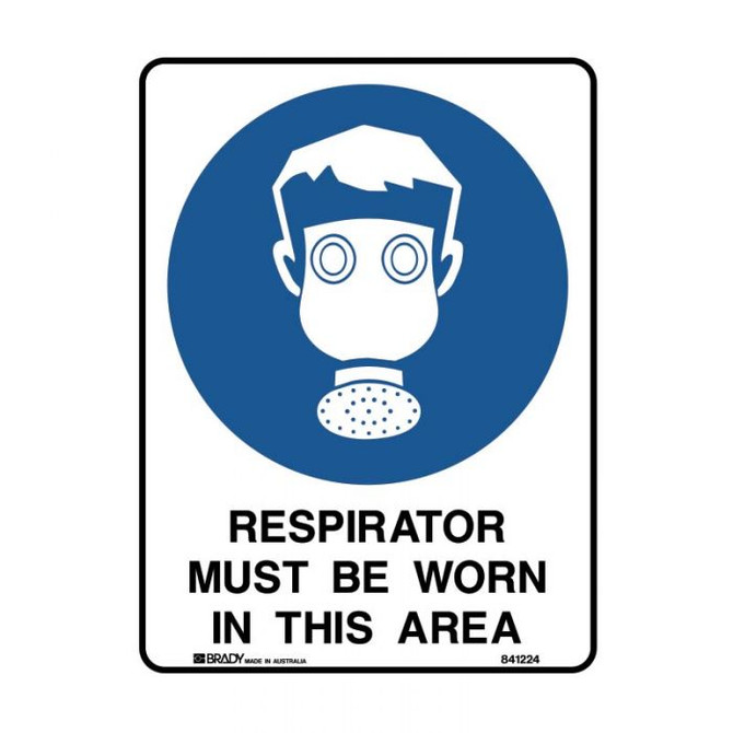 Respirator Must Be Worn In This Area - Mandatory Signs