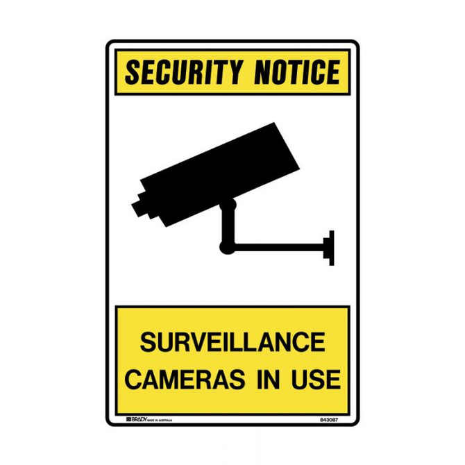 Surveillance Cameras In Use - Security Signs