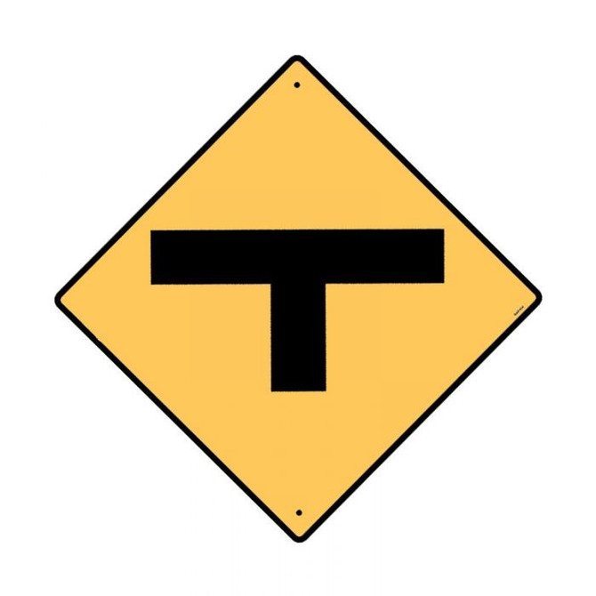 T Junction Picto - Road Signs - Part No. 846104