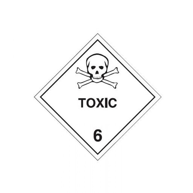 Toxic 6 - Dangerous Goods Signs