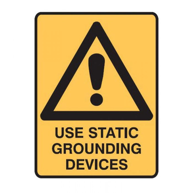 Use Static Ground - Caution Signs