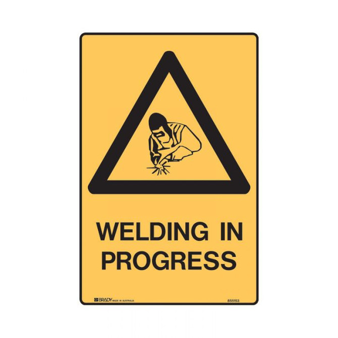 Welding In Progress - Caution Signs