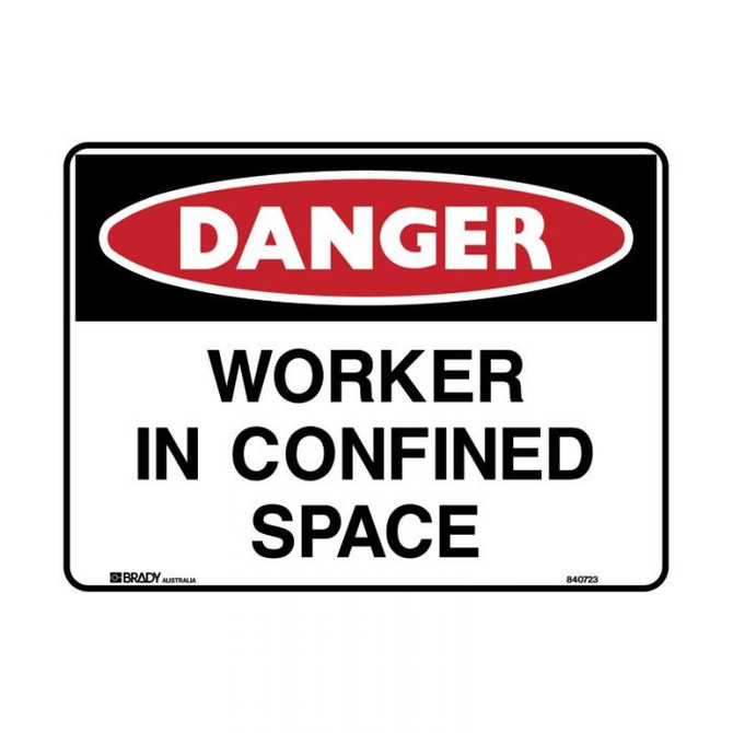 Worker In Confined Space - Danger Signs