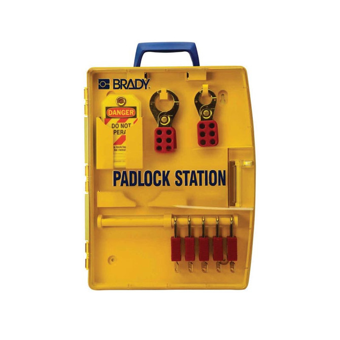 Ready Access Padlock Station with 5 Padlocks - Lockout Stations Electrical