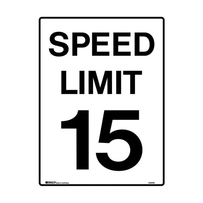 15 Km Speed Limit - Road Signs