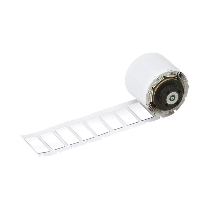M7/M71EP-2-7593-WT 27 x 12.5mm - White Engraving Replacement  Labels