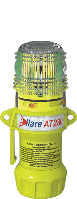 ub280b (at280b) eflare beacon steady on or flash white 150mm