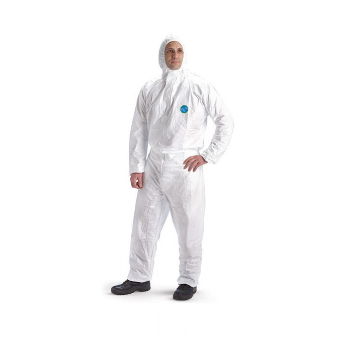 Tyvek 400 Dual Hooded Coverall, Carton of 100