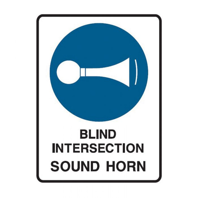 Blind Intersection Sound Horn - Mandatory Signs