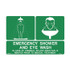 Emergency Shower and Eye Wash In case - first aid Signs