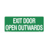 Exit Door Open Outwards - Exit Signs