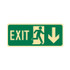 Exit Down Arrow with Running Man - Floor Signs