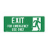 Exit For Emergency Use Only - Floor Signs