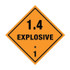 Explosive 1 - TWO ASTERISKS - Dangerous Goods Signs