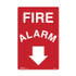 Fire Alarm With Down Arrow - Fire Equip Signs