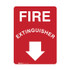 Fire Extinguisher With Down Arrow - Fire Equip Signs