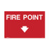 Fire Point Arrow Down - Fire Equip Signs