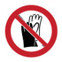 Gloves Prohibition Picto - Prohibition Signs