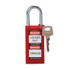 Brady Safety Plus Padlock Lock Long Body - Red