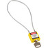 Yellow Compact Cable Padlock - 40cm Cable