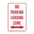 No Parking Loading Zone Both Arrows - Parking Signs