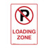 No Parking Picto Loading Zone - Parking Signs