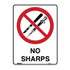 No Sharps Medical - Prohibition Signs