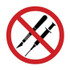 No Sharps Medical Picto - Prohibition Signs