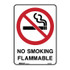 No Smoking Flammable - Prohibition Signs
